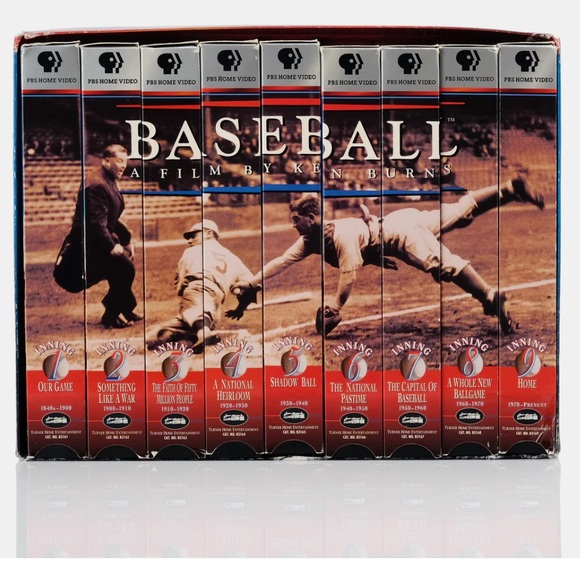 NWT Vintage VHS PBS Baseball A Film By Ken Burns 9 VHS Set COLLECTIBLE O… - Picture 2 of 3